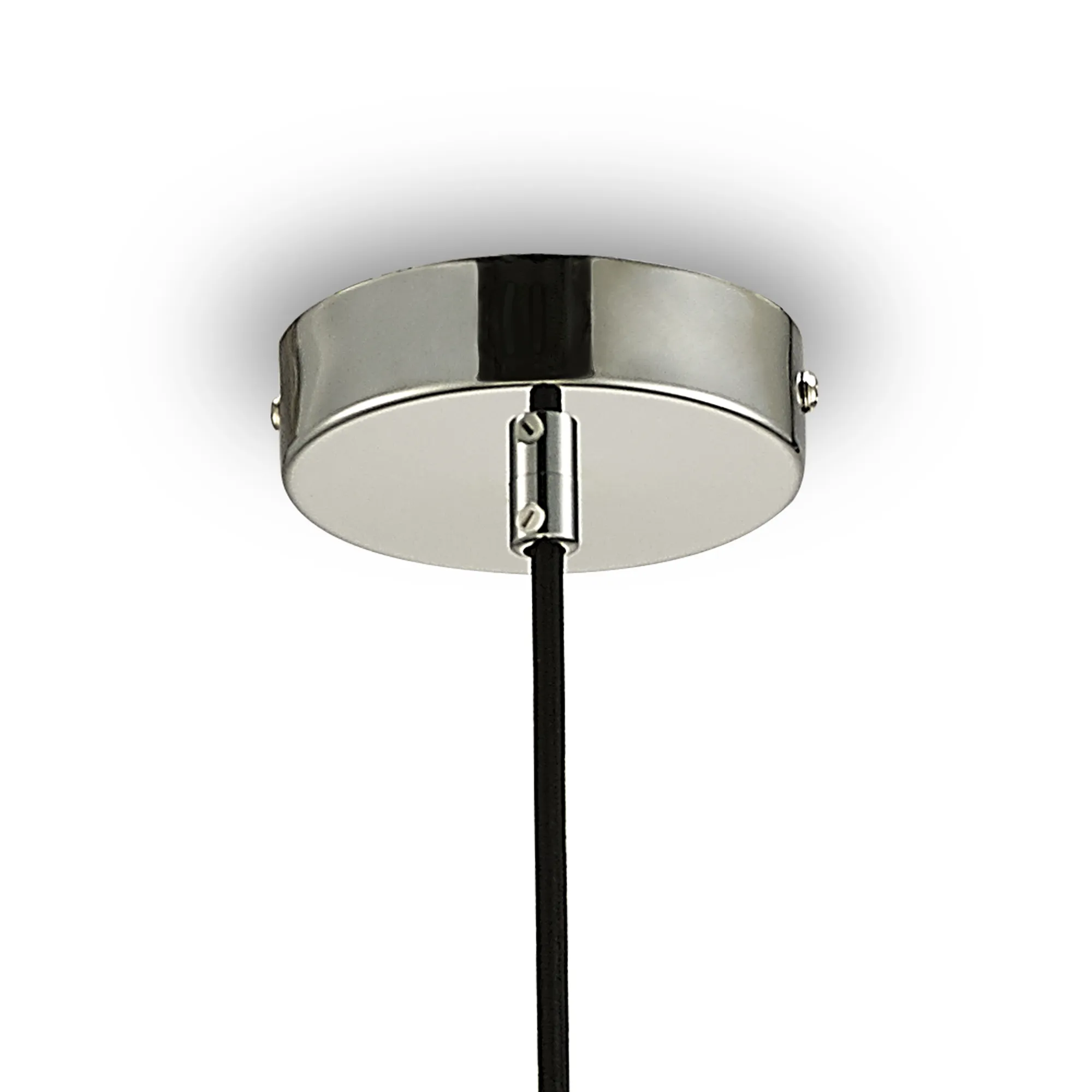 Markus Glass Pendant 1 Light Smoke Slim Cone Polished Chrome D0108  Deco Markus